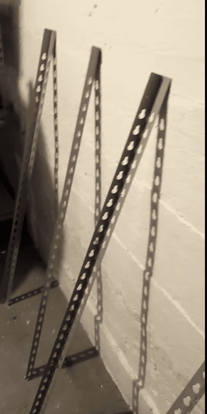 Upside-Down Corner Brackets Leaning Against Wall